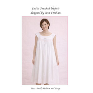 Ladies Round Yoke Nightie -Pattern Size S, M & L