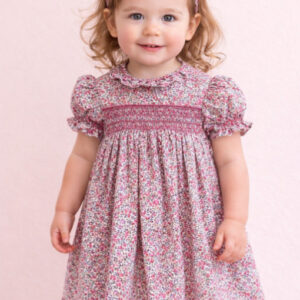 Leonie, Traditional Smocked Dress in Liberty Tana Lawn, Size 2