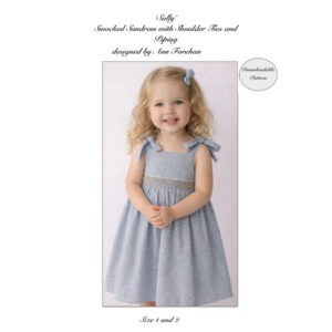 Sally -Downloadable Smocked Sundress Pattern Size 1 & 2