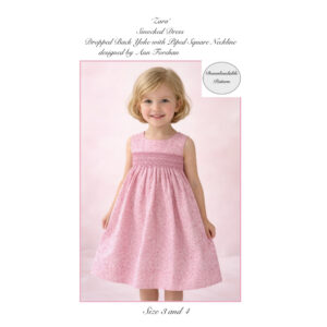 Zara - Downloadable Smocked Dress Pattern Size 3 & 4